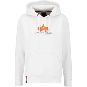 Alpha Industries Basic Hoody Rubber Hooded Sweat voor heren White