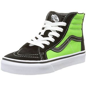 Vans Sk8-hi Zip Hi-Top Sneakers voor kinderen, Groene Zwarte Groene Flash, 34.5 EU