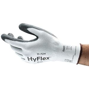 Ansell HyFlex 11-724 Snijbestendige handschoenen, mechanische bescherming, wit, 7, wit, 12