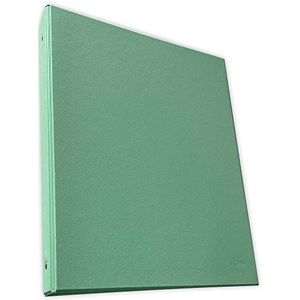 Folio-map, pastelgroen, pvc, 4 ringen, 25 mm