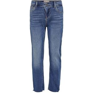 ONLY Meisjes Konemily St Raw Med Blue Jeans Noos, Medium Blauw Denim, 164