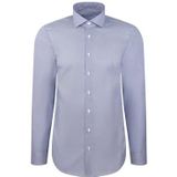 Seidensticker - Businessoverhemd - Donkerblauw - Regular 1/1 Kentkraag print