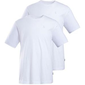 JP 1880 - T-shirt - Sneeuwwit - Voordeelverpakking van 2