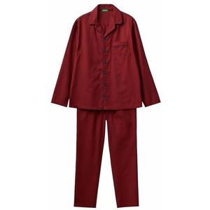 United Colors of Benetton Pyjama voor heren, Bordeaux a Pois 66v, L