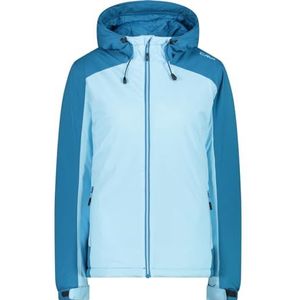 CMP Gewatteerde damesjas met vaste capuchon, Anis, 40