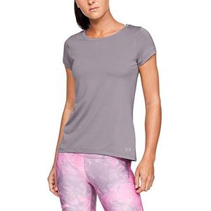 Under Armour UA HeatGear Armour T-shirt met korte mouwen, ademend T-shirt voor dames, functioneel shirt met nauwsluitende pasvorm