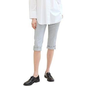 TOM TAILOR Damesbroek met taps toelopende pasvorm, 35456 - Delicate Navy White Stripe, 36