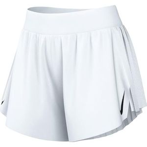Nike AeroSwift Dri-FIT ADV Mid-Rise Brief-Lined 3"" Running Shorts voor dames (wit/zwart, FN2328-100), Wit/Zwart, XL
