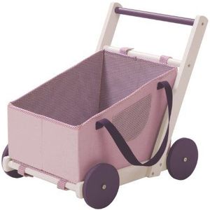 Roba Poppenwagen 'Fienchen', kan worden omgetoverd tot draagtas voor poppenbaby's, incl. textieluitrusting, lila/wit