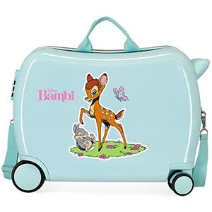 Disney Bambi Kinderkoffer, blauw, 50 x 39 x 20 cm, stijve ABS-combinatiesluiting, 34 l, 1,8 kg, 4 wielen