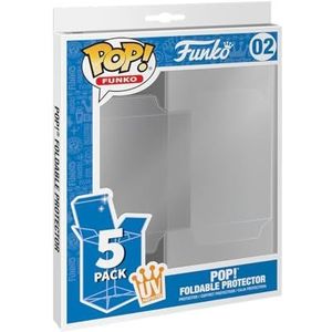 Funko Pop! Funko 5 Pack Foldable - Vetrina Protettiva Premiums - per Funko Pop! Figure in Vinile da Collezione - Espositore Durevole, Cristallino e Impilabile