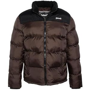 Schott NYC Utah Uniseks donsjack, Donker bruin, S