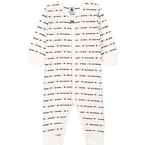 Petit Bateau Pyjamaset, uniseks, voor kinderen en jongens, Blanc/Rouge, 3 Jaar
