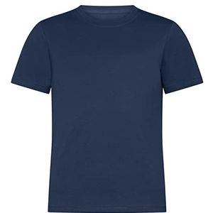 HRM Kinder Luxe Ronde Hals T-shirt, Navy , Maat 158 I Fair Trade T-shirt Jongens & Meisjes met Ronde Hals, 160 g/m² I Gemaakt van 100% Organisch Katoen
