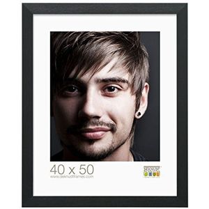 Deknudt Frames S42PH2-30.0X40.0 fotolijst, kunsthars, groot, 45,2 x 35,2 x 1,6 cm, zwart