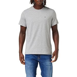 Tommy Jeans Heren origineel jersey T-shirt met korte mouwen, grijs (light grey heather 038), L
