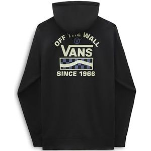 Vans Heren Hooded Sweatshirt Major Sidestripe Hoodie-B, Zwart, L, Zwart, L