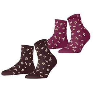 Esprit - Twig - Gedessineerd Katoen - Veelkleurig - 2-Pack Dames Sokken