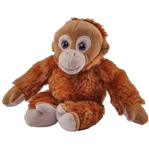 Wild Republic Pocketkins Eco Orang-oetan, pluche dier, 12 cm, pluche speelgoed, gemaakt van gerecyclede materialen, milieuvriendelijk