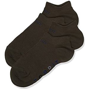 ESPRIT Uniseks-kind Korte Sokken Foot Logo 2-Pack K SN Katoen Kort Eenkleurig Multipack 2 Paar, Groen (Thymian 7821), 27-30