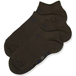 ESPRIT Uniseks-kind Korte Sokken Foot Logo 2-Pack K SN Katoen Kort Eenkleurig Multipack 2 Paar, Groen (Thymian 7821), 31-34