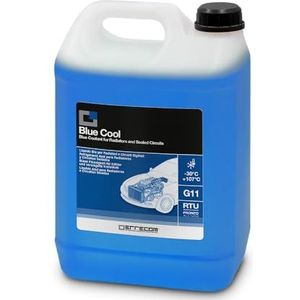 ERRECOM Blue Cool koeler, blauw, -30 °C tot +107 °C, antivries G11 met nap-free-remmer-pakket, klaar voor gebruik, 5 liter
