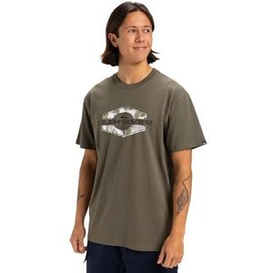 Quiksilver Locked Up SS T-shirt voor heren, Druivenblad, S