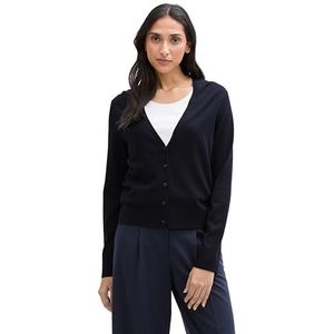 TOM TAILOR Cardigan gebreide jas voor dames, 10668 - Sky Captain Blue, M