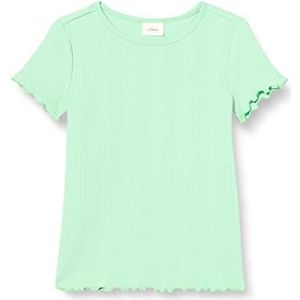 s.Oliver T-shirt voor meisjes, korte mouwen, groen 7300, 128/134 cm