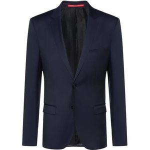HUGO Alisters Suit Jacket voor heren, Blauw (Donkerblauw 401), 56