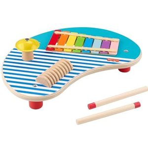 Fisher-Price Peuters, Muzikale Cadeauset, speelgoedinstrumenten, 3 houten onderdelen voor kids vanaf 2 jaar, HXT91