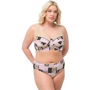 Ulla Popken, Dames, grote maten, reliëfbeha, Timeless Elegance, zwart, 95C