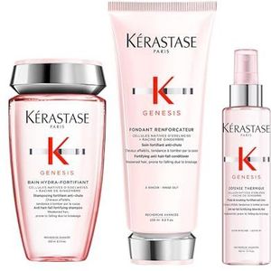 Kérastase, Versterkende routine tegen haaruitval, Set met Shampoo en Serum, Voedt & Versterkt, Voor verzwakt haar, Genesis