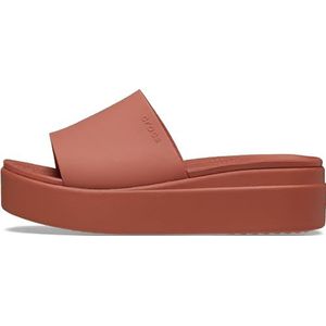 Crocs Brooklyn Slide Sandaal voor dames, Kruid, 38/39 EU