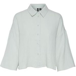 VMNATALI Crop Shirt WVN GA SPE, Silt Green., M