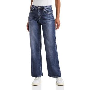 Street One - Loose Fit Jeans - Blauw - Katoenmix