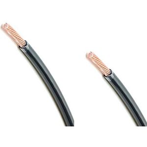 Cyclingcolors Elektrische kabel voor en achter, 2 stuks, 900 + 2100 dynamo voor volwassenen, uniseks, zwart, 2000 mm