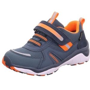 Superfit Jongens SPORT5 licht gevoerde Gore-Tex sneakers, Blauw Oranje 8000, 32 EU Breed