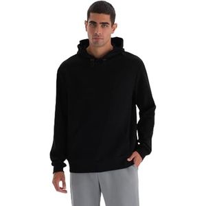 Dagi Sweatshirt met lange mouwen voor heren, zwart, XL