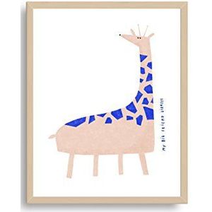 Bandide My Big Friend giraffe lamellen, papier, nude, 30 x 40 cm