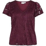 VILA - Blouse 'VIStasia' - Aubergine - Blouseshirt