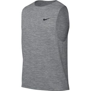 Nike M Nk Df Ready Tank Vest voor heren, Smoke Grey/Htr/Zwart, M