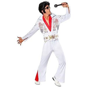 Rubie's DLX-kostuum Elvis AD, wit, S (889050-S)