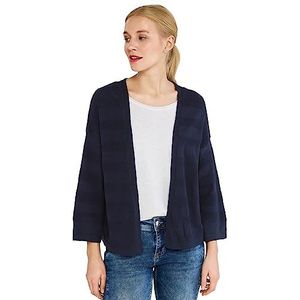 Street One Dames structurele cardigan, blauw (deep blue), 38