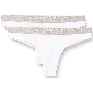 Emporio Armani Dames Bikini Style Underwear (2 stuks), wit, XL