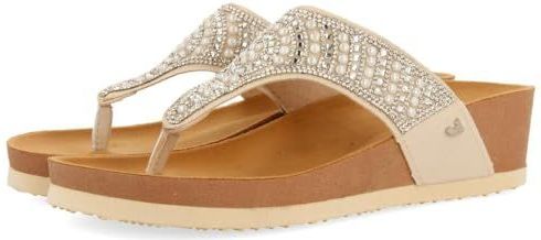 GIOSEPPO - Bodmin - Teenslippers - Wit - Biologisch met Sleehak