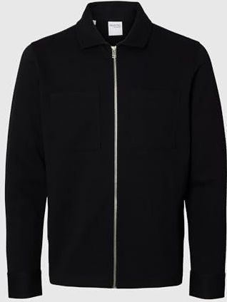 Selected - Jackie - Sweatvest - Gebreid - Normale Pasvorm - Borstzakken - Volledige Ritssluiting