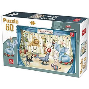 Deico Games Puzzle 5947502876489 Puzzel 60 stuks Circus Animals, Multicolor