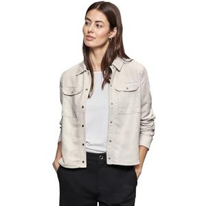 STREET ONE Dames A212244 kort overshirt, Smooth Sand beige, 40, Smooth Sand Beige, 40