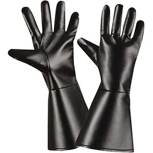 Black Character Gloves"" lederlook - (One Size Fits Most Adult)